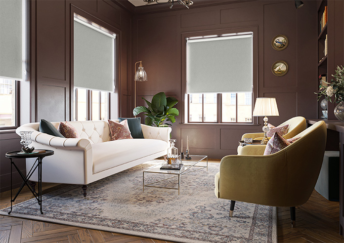 Nairn (Blackout), Angora Grey - Roller Blind - Image 7